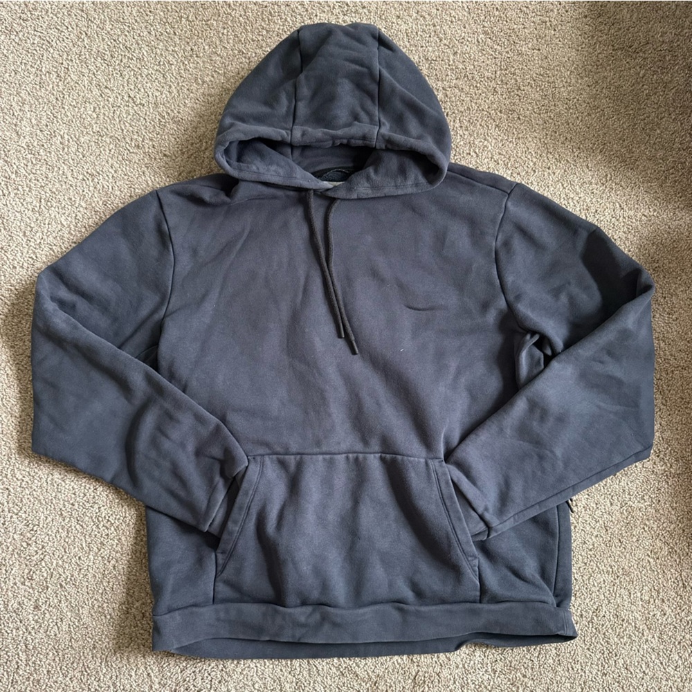 Hill City Men’s Large Navy Blue Heavyweight Pullover Hoodie Sweatshirt